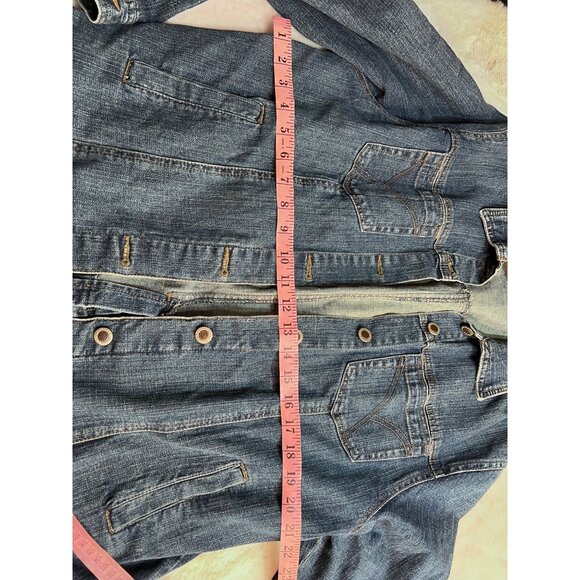 Duck Head Jeans Co. Womens Denim Jacket Button Down With Pockets Light Wash size - Picture 5 of 6